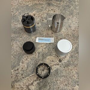 58mm Coffee Espresso Tamper Blind Dosing Cup Funnel Needle Distribution WDT Tool